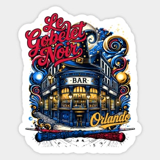 Le Gobelet Noir Paris Bar and Restaurant Orlando Florida Sticker